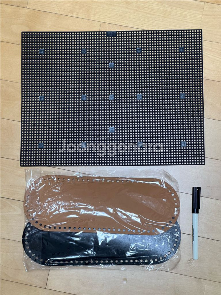 뜨개실 6가지, 가방틀, 가방바닥, 손잡이, 부자재--8