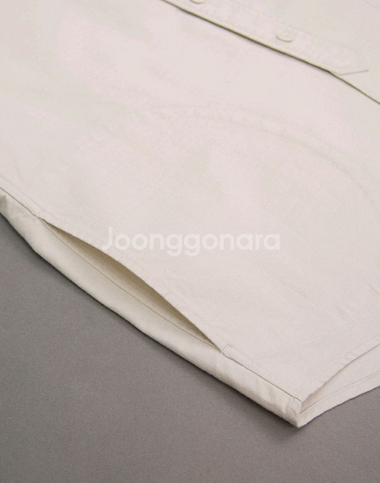 DANTON 단톤 옥스포드 밴드카라셔츠 40 100--5