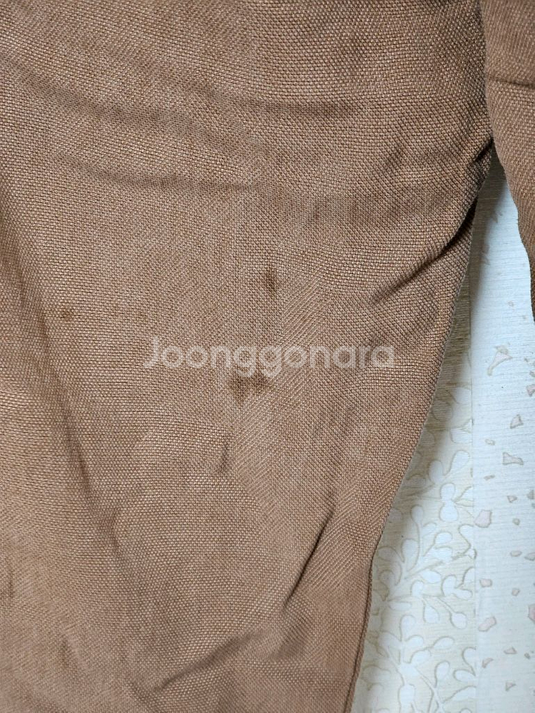 브라운 고무줄 밴딩 긴바지 프리사이즈--2