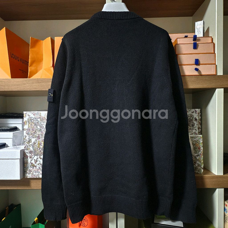 [정품/백화점택]23FW 스톤아일랜드 니트 L 블랙--1