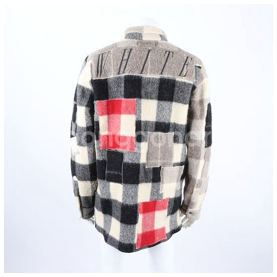 오프화이트 off-white 라나 울 패턴 셔츠--1