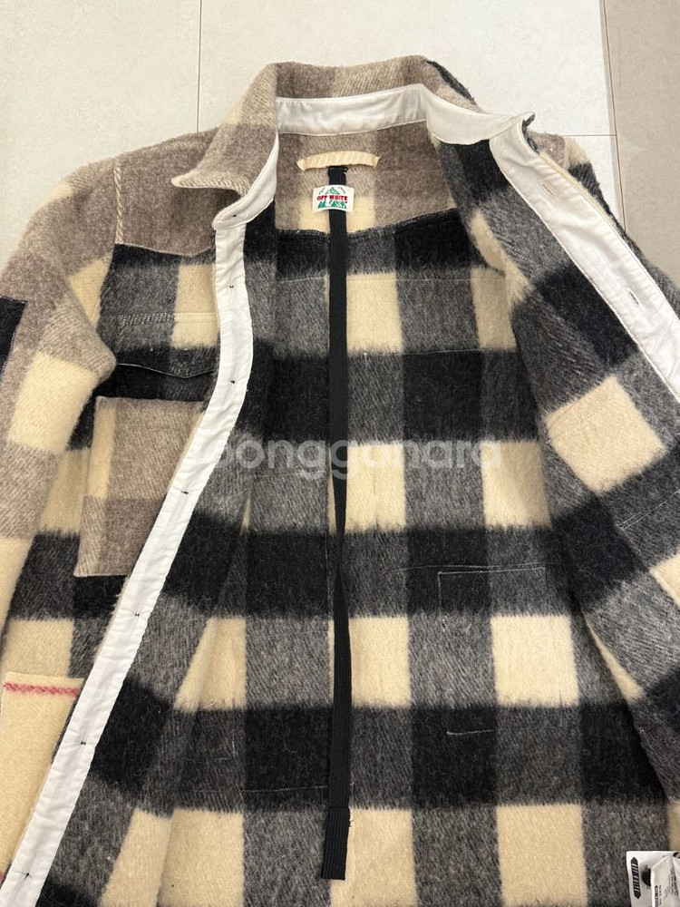 오프화이트 off-white 라나 울 패턴 셔츠--6