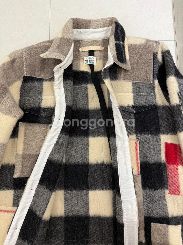 오프화이트 off-white 라나 울 패턴 셔츠--5