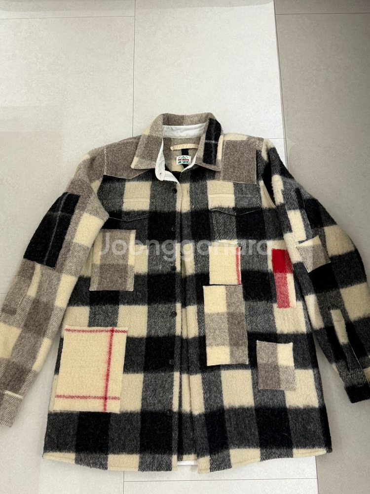 오프화이트 off-white 라나 울 패턴 셔츠--3