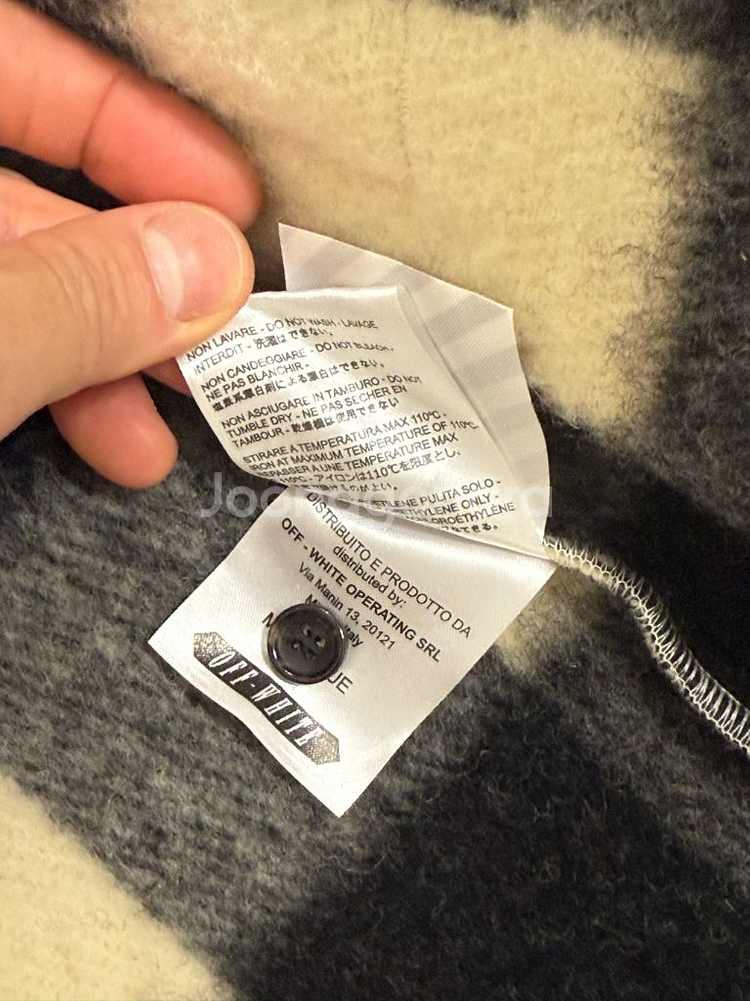 오프화이트 off-white 라나 울 패턴 셔츠--8