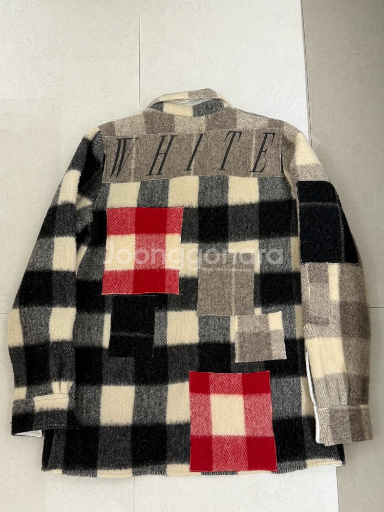 오프화이트 off-white 라나 울 패턴 셔츠--9