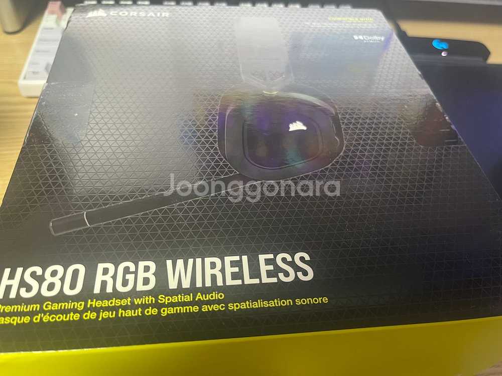 커세어 HS80 게이밍 무선 헤드셋--0
