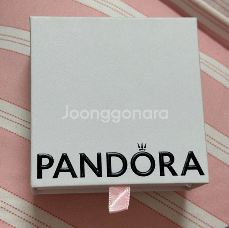 판도라 가죽 두줄 팔찌(정품)--2