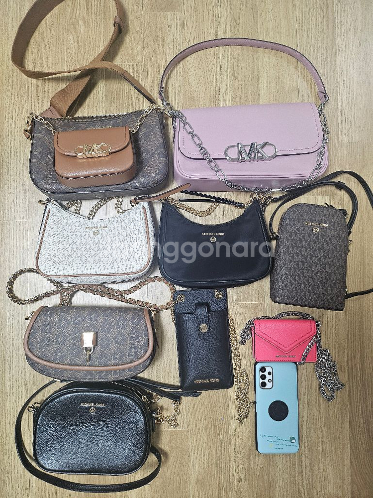 마이클코어스 체인 미니 토트백--5