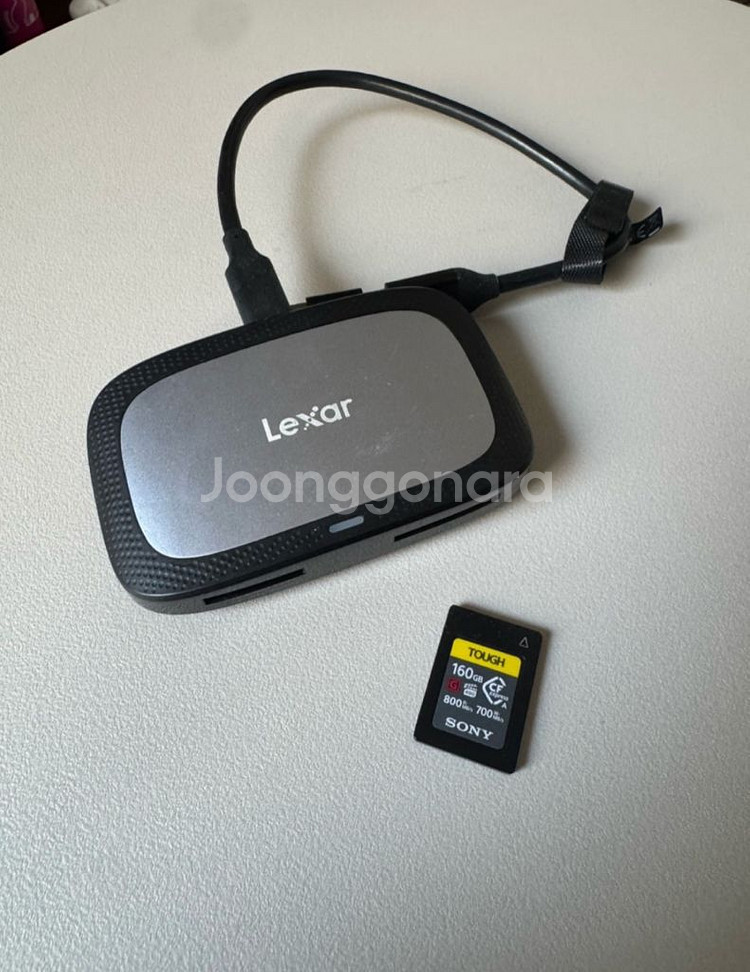 소니 tough cf-a 160gb + 렉사 리더기--0