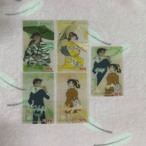 명탐정코난헤이지 카즈하 하인성 서가영 클리어 시트 카드