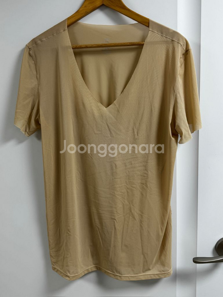 스파오 심리스 브이넥 XXL 110 V넥 에어리즘 속옷--1