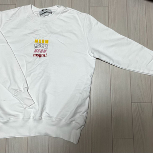 msgm 멀티 레터링 맨투맨