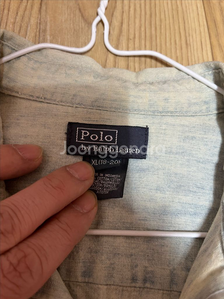 폴로 랄프로렌 키즈 샴브레이 셔츠 xl(100)--1