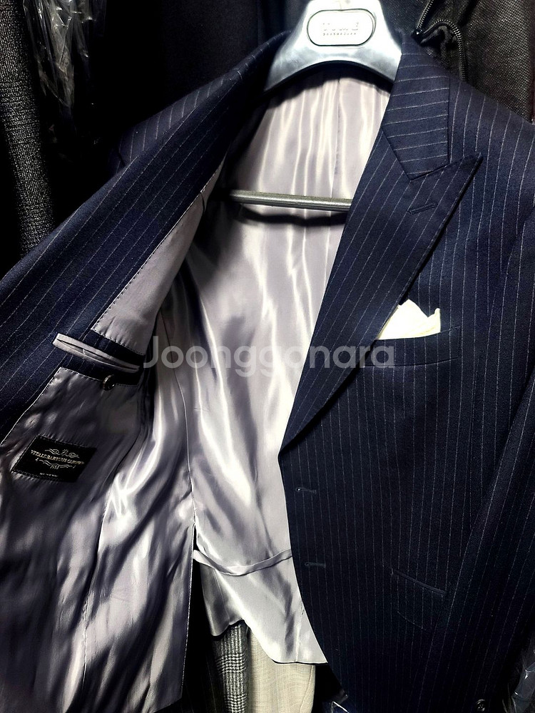 캠브리지멤버스/이태리 까노니꼬 스트라이프 수트/100--2