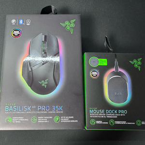 레이저 바실리스크 v3 pro 35k 충전독 포함