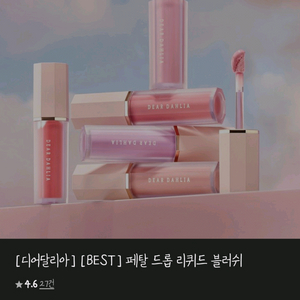 디어달리아 리퀴드 블러쉬. 색감표현 끝장 볼터치.