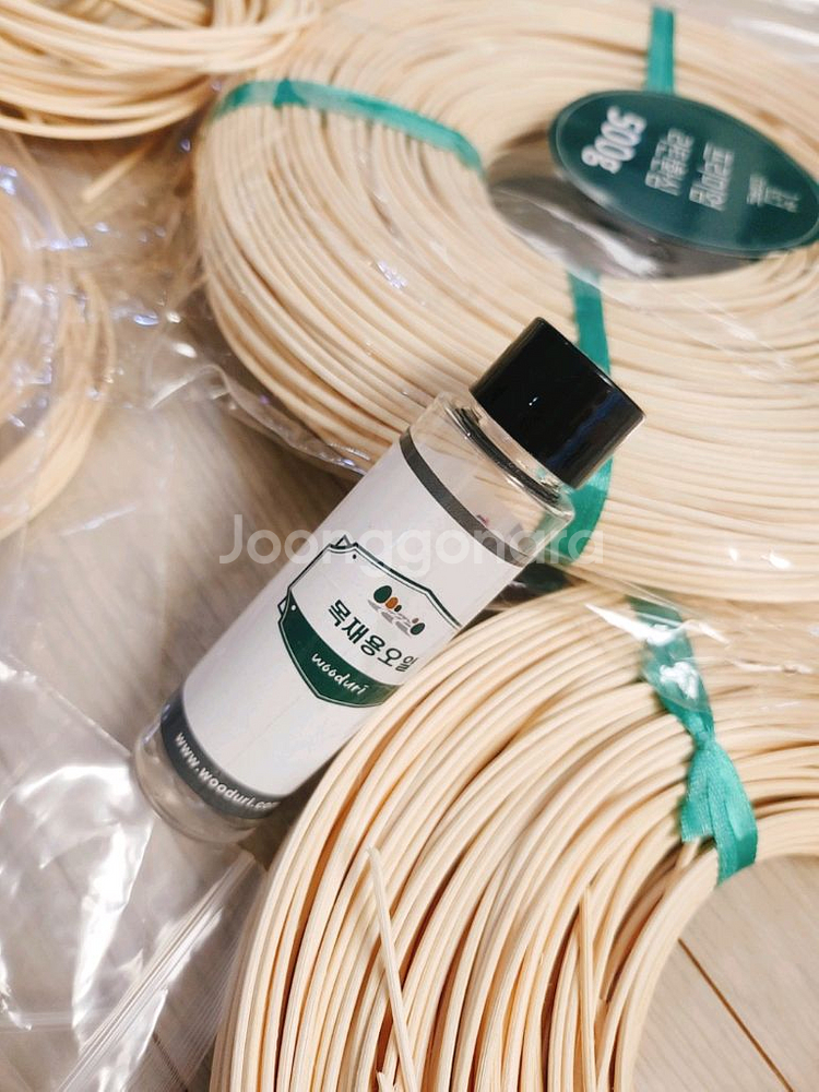 라탄 공예 재료 1.5kg ,미네랄오일--1