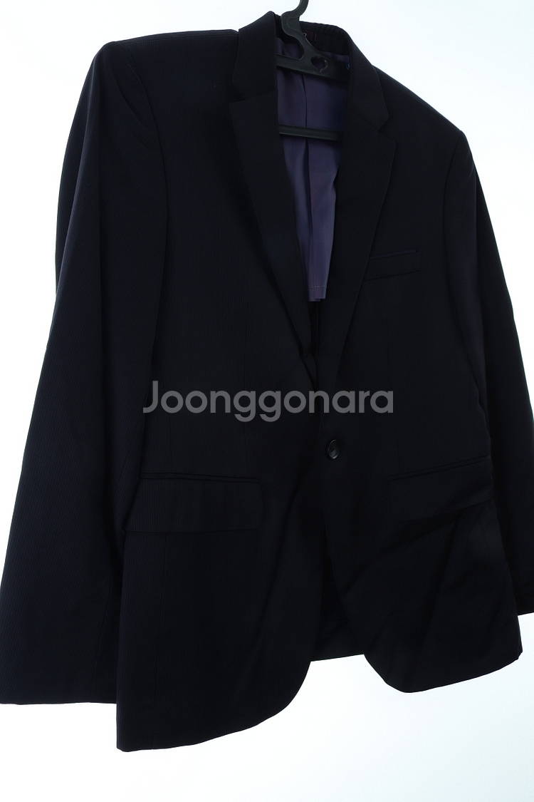 (L) 바쏘옴므 정장 슈트 자켓 블레이저 네이비--0