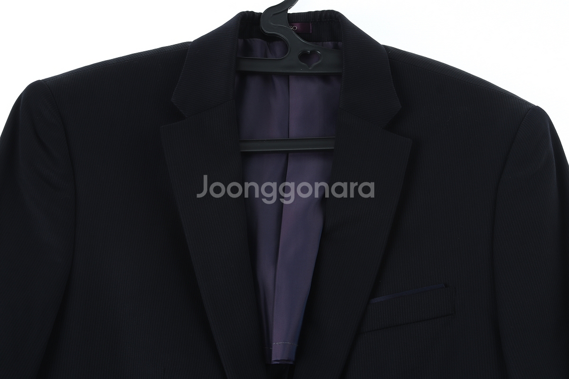 (L) 바쏘옴므 정장 슈트 자켓 블레이저 네이비--1