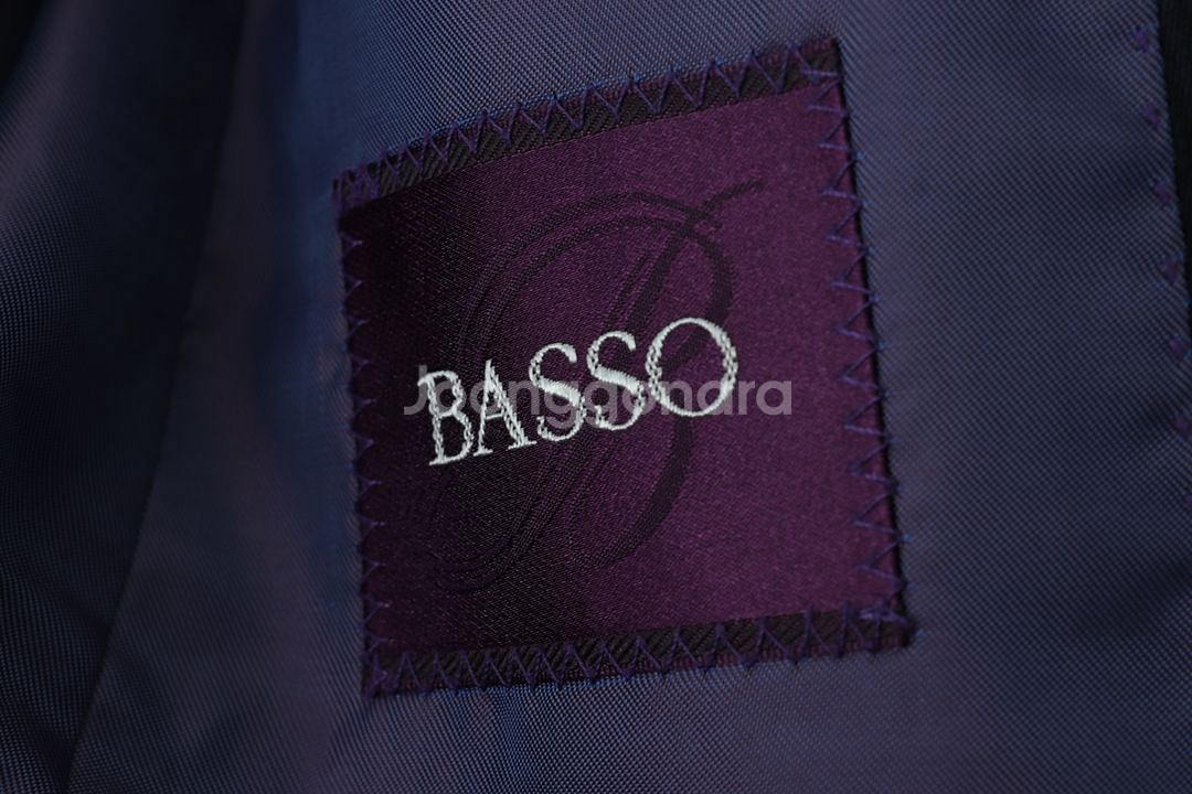 (L) 바쏘옴므 정장 슈트 자켓 블레이저 네이비--5