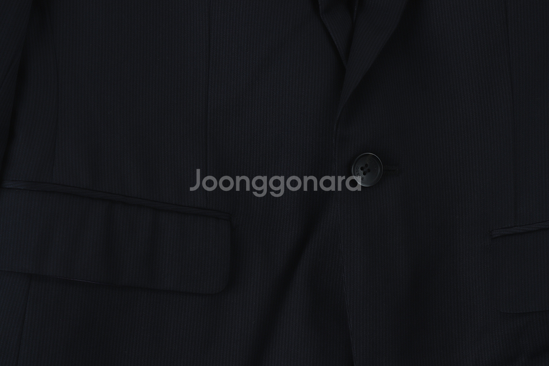 (L) 바쏘옴므 정장 슈트 자켓 블레이저 네이비--2