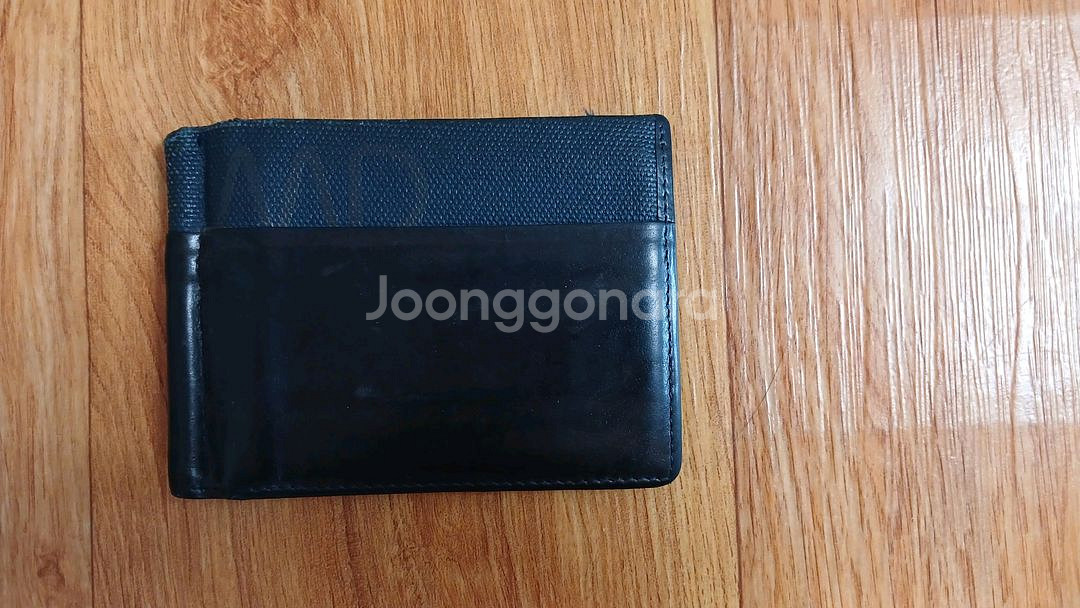 만다리나덕 남성 머니 클립 가죽 지갑 (네이비)--1