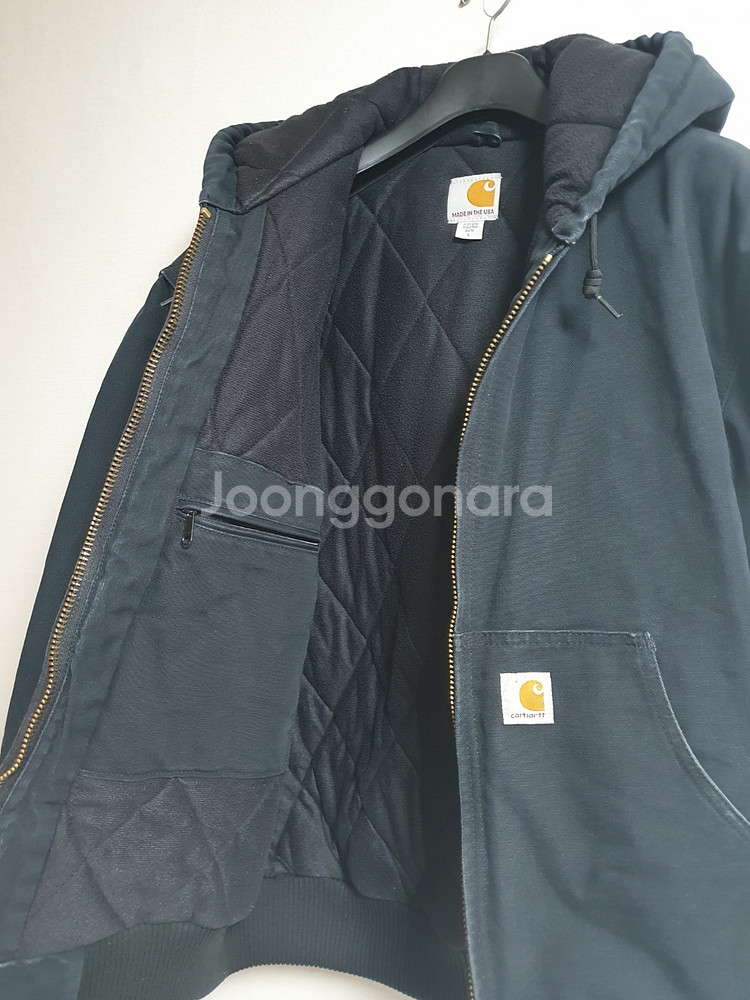 택포가 칼하트 자켓 액티브 블랙 후드자켓 L--4