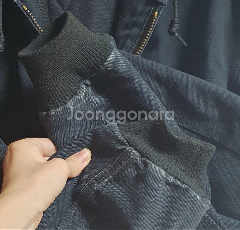 택포가 칼하트 자켓 액티브 블랙 후드자켓 L--9