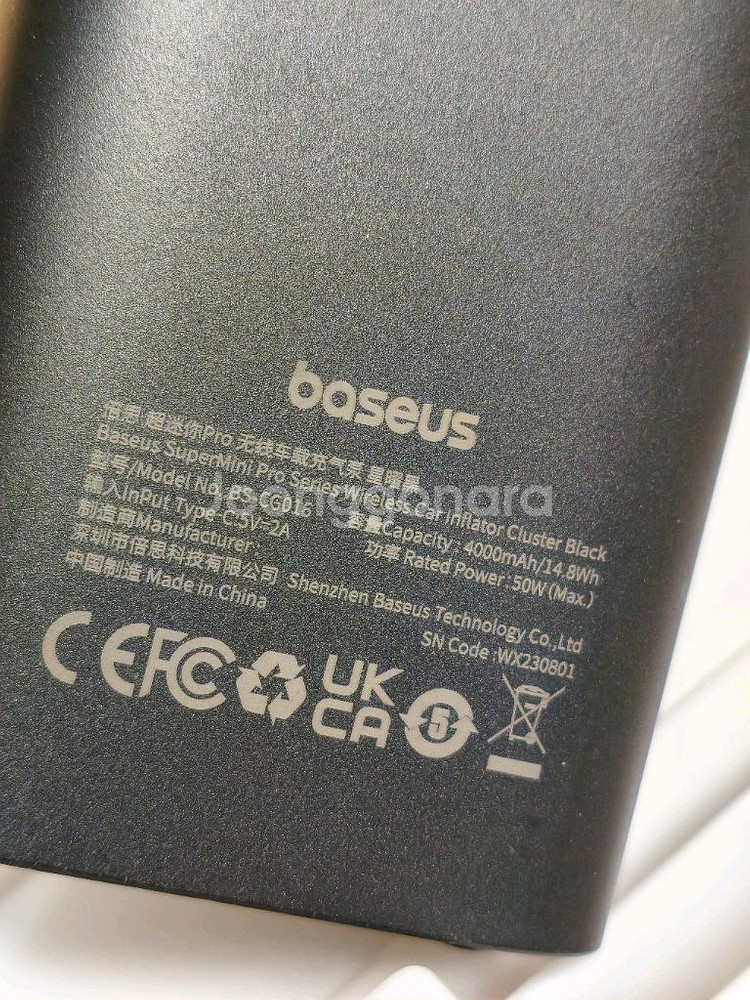 Baseus 슈퍼미니 프로 시리즈 타이어 공기압 주입기--5