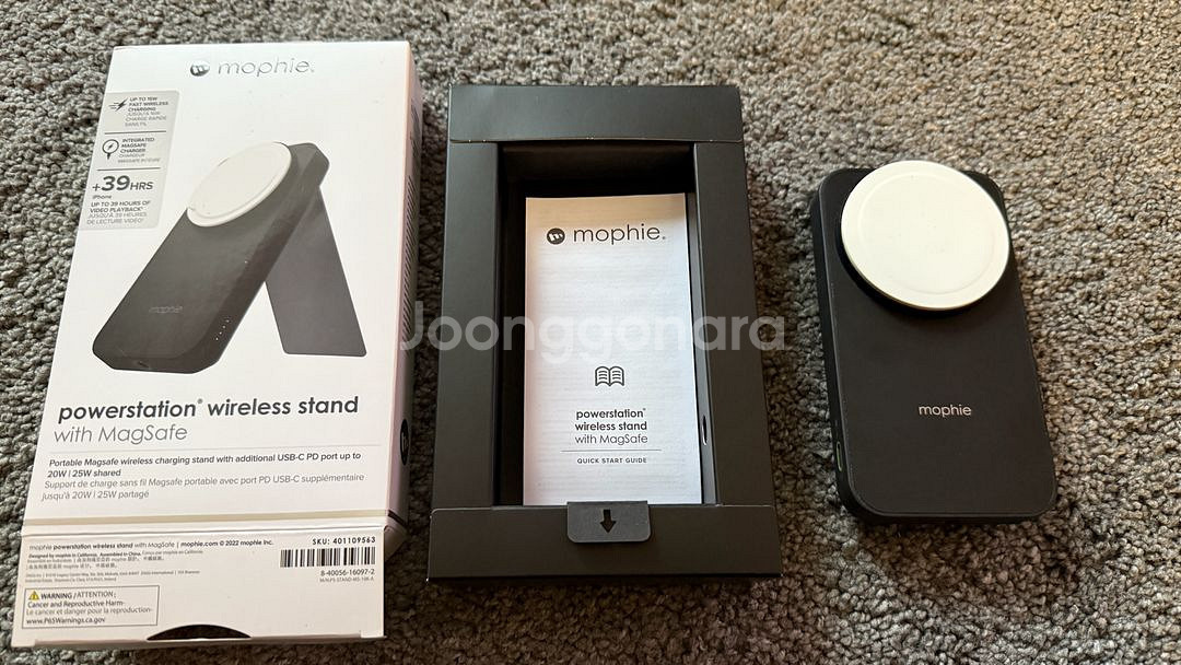 mophie 10k 맥세이프 인증 스탠드형 보조배터리--0