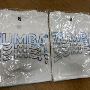 줌바 공용티 흰색