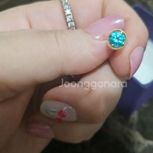 14k런던블루 피어싱 정품