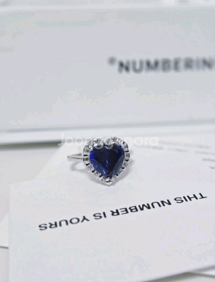 넘버링반지#3471_NEW silver/Bl--2