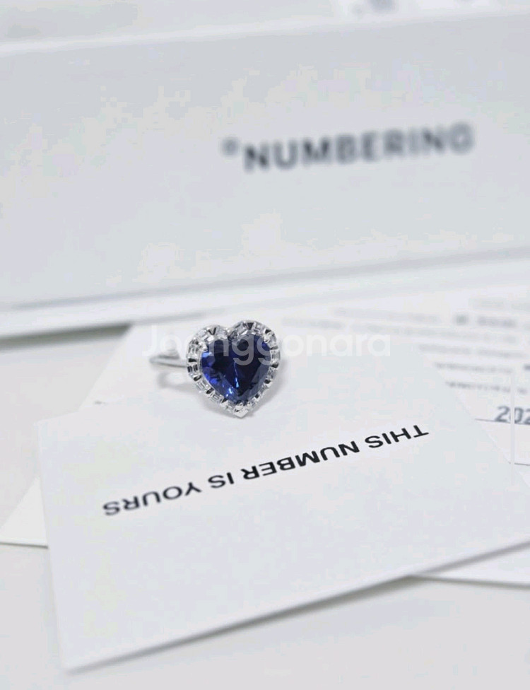 넘버링반지#3471_NEW silver/Bl--1