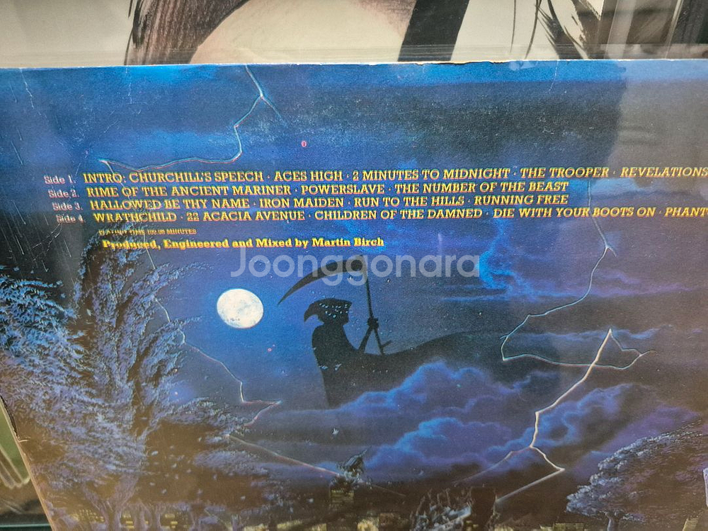 아이언메이든 Live of death lp--1