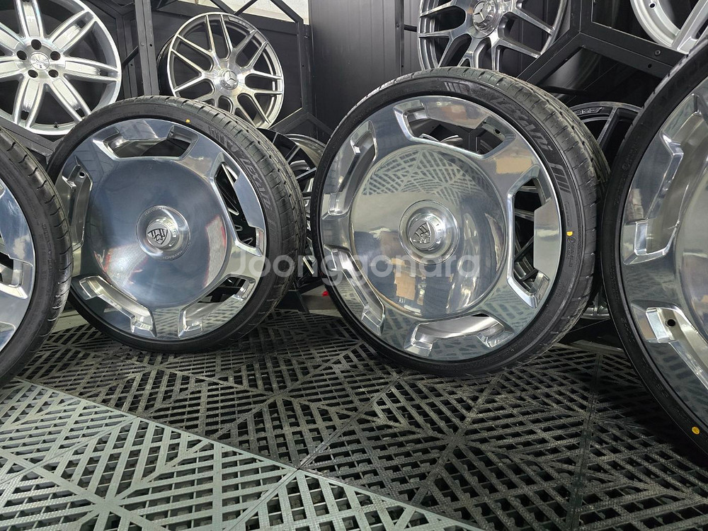 벤츠 S클래스 마이바흐 스타일 단조 21인치 휠타이어--1