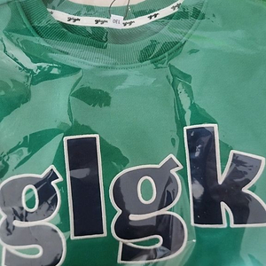 히로 glgk 아플리케 로고 맨투맨 그린130
