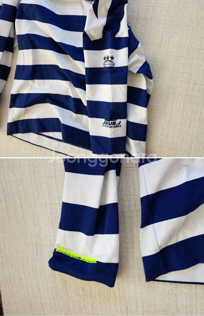 준지 alteredtech 스트라이프 맨투맨 S사이즈--2