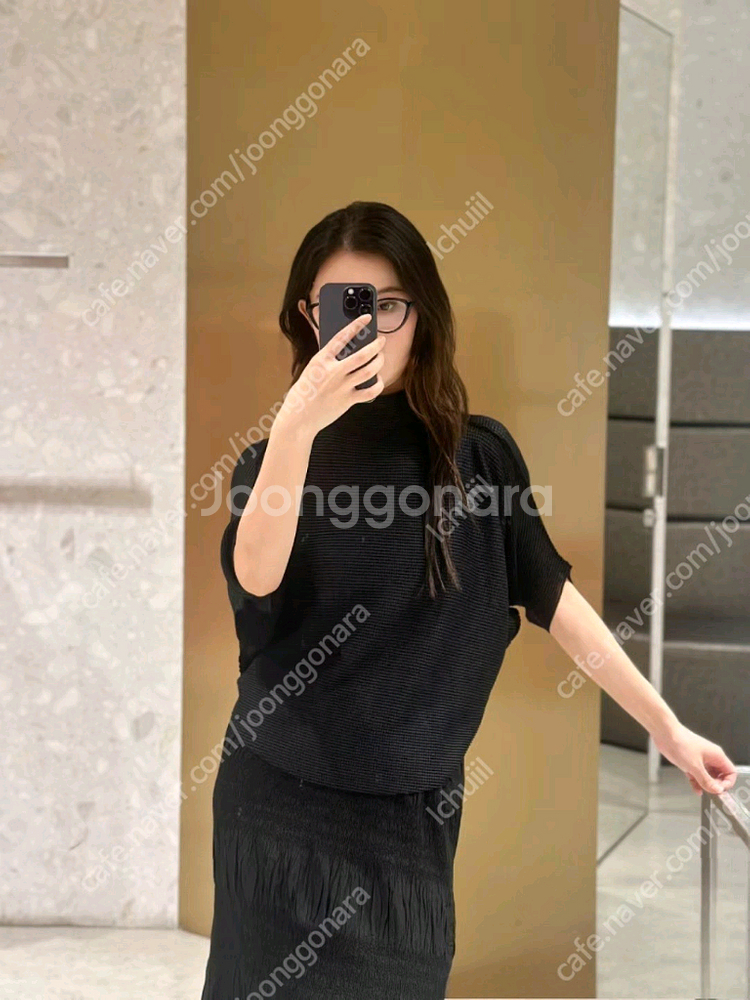 이세이미야케 미 바스켓 니트 탑 ~--5