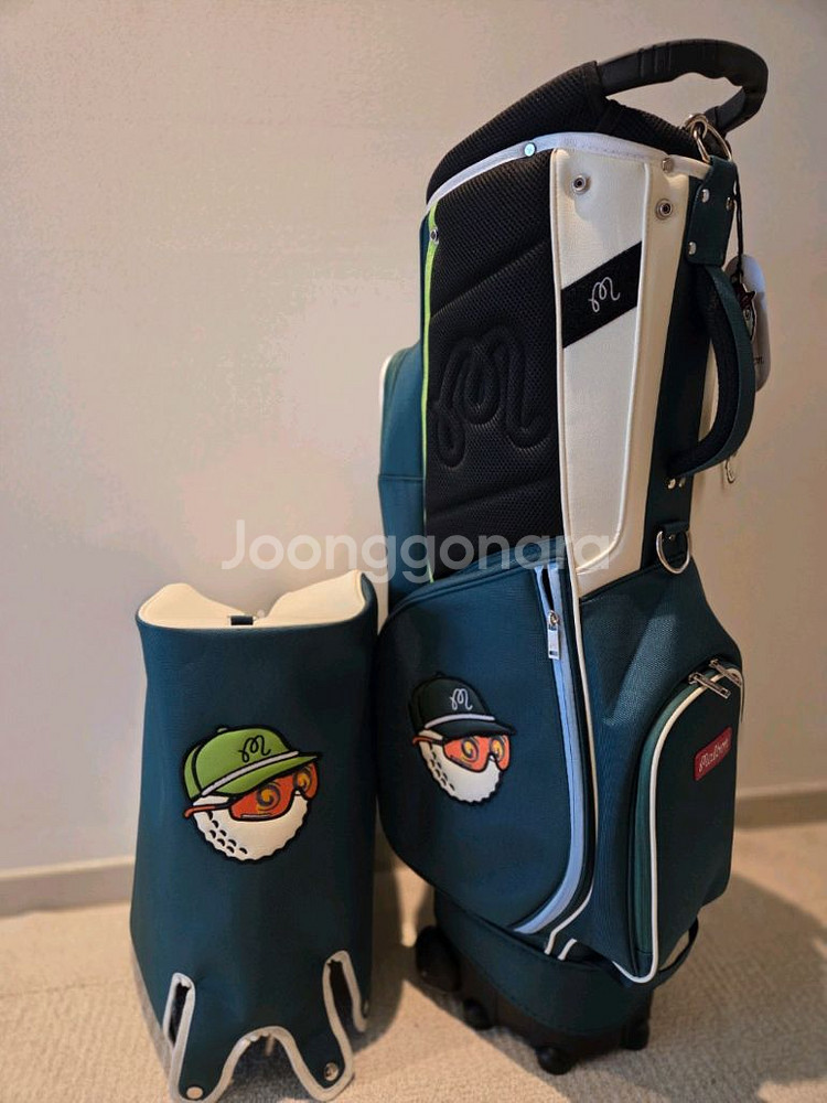 국내당일발송 말본골프백 캐디백 트롤리 바퀴형 신상 그린--1