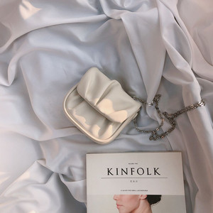 주름 미니셔링백