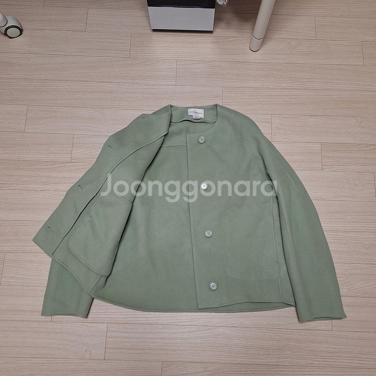 한섬 클럽모나코 울 캐시미어 핸드메이드 코트--3