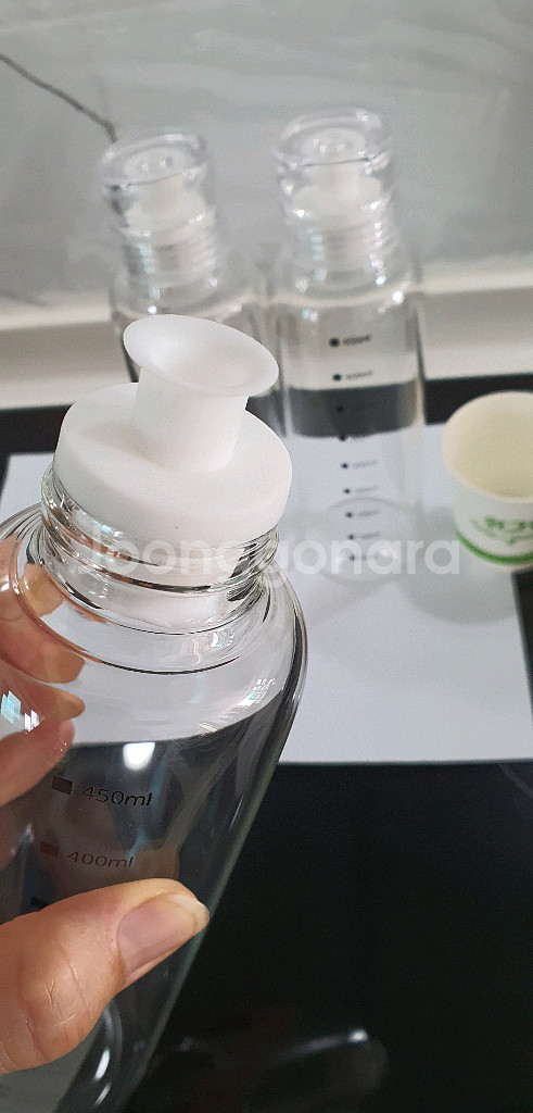 500ml 강화유리 오일병 개당 (새상품)--2
