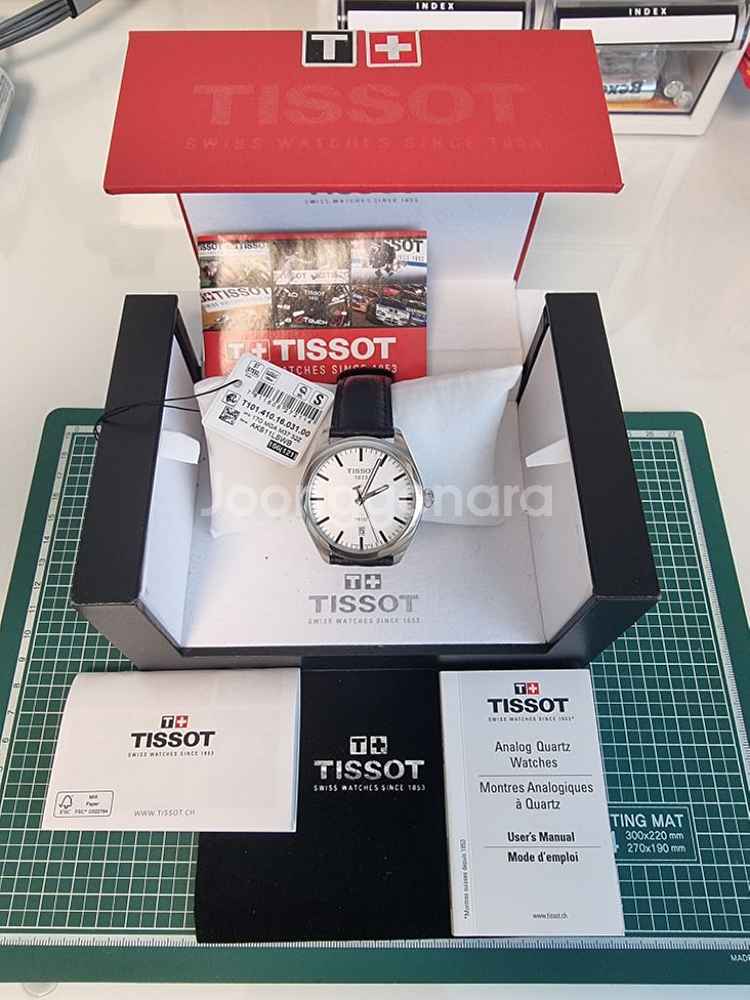 티쏘 (TISSOT) PR100 쿼츠시계 풀박스--0