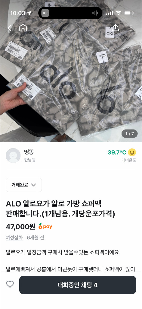 ALO 알로요가 알로 가방 토트백 쇼퍼백--5