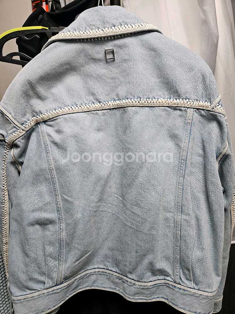우영미 25ss 블루 크로셰 데님자켓 46사이즈 팝니다--6