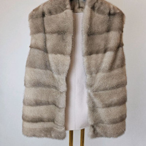 밍크 호리젠탈 풀스킨 그레이 울베스트(중국산)