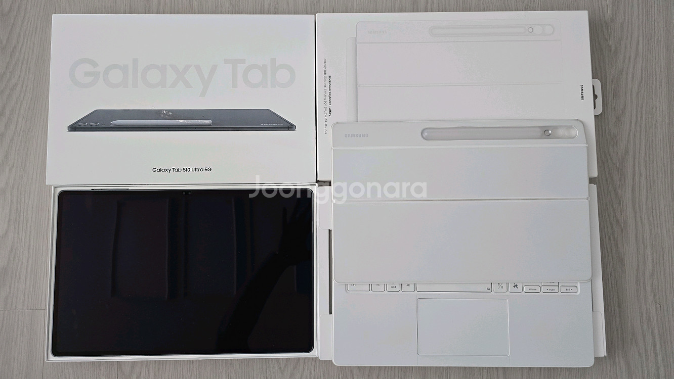갤럭시탭 s10울트라 512gb 5G 키보드북커버 포함--1