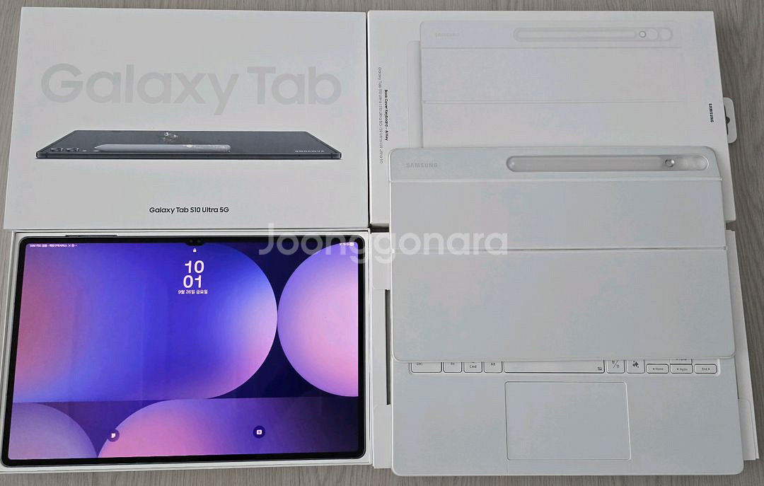 갤럭시탭 s10울트라 512gb 5G 키보드북커버 포함--0